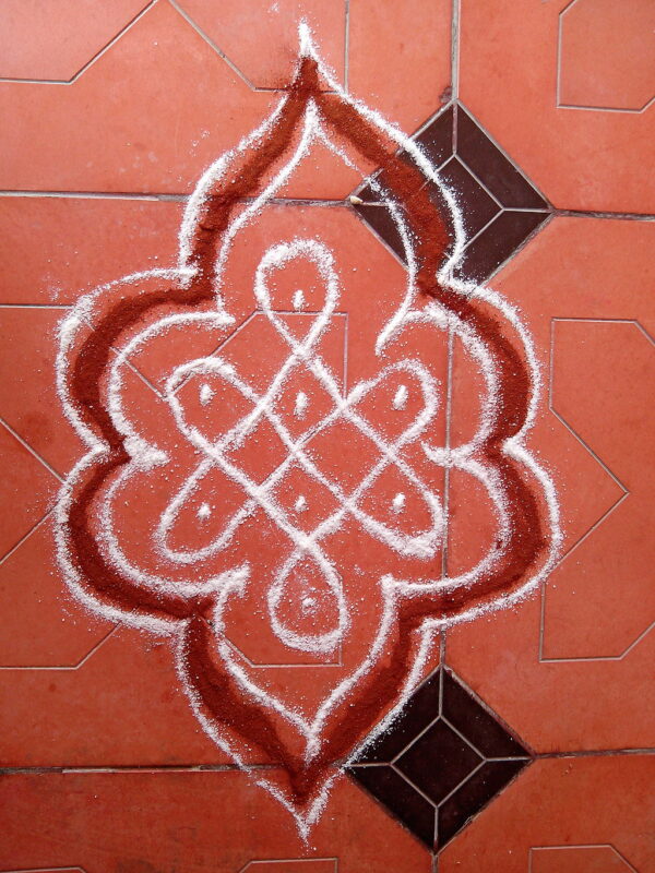 navratri rangoli easy