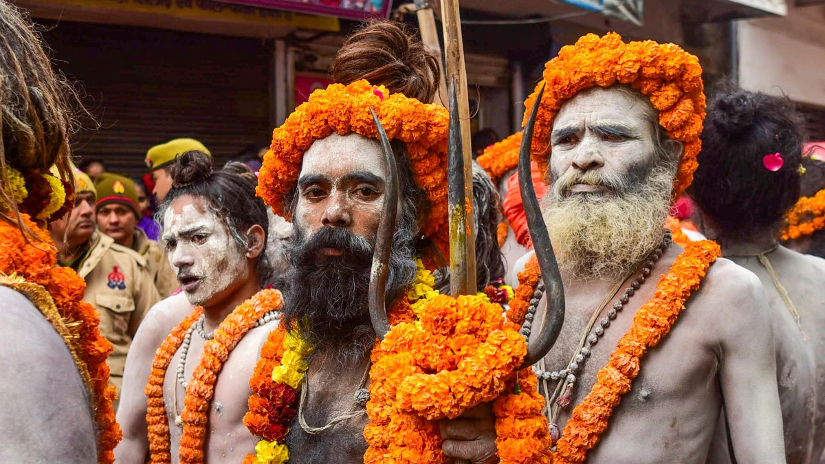 Naga Sadhu participating in Kumbh